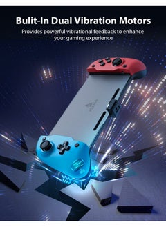 نيكسيجو وحدة تحكم Gripcon مريحة ومحسّنة لجهاز Nintendo Switch/Switch Oled في الوضع المحمول مع 6 محاور جيروسكوبية، وظيفة رسم الخرائط، كلاسيكية  - Image 3