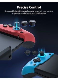 نيكسيجو وحدة تحكم Gripcon مريحة ومحسّنة لجهاز Nintendo Switch/Switch Oled في الوضع المحمول مع 6 محاور جيروسكوبية، وظيفة رسم الخرائط، كلاسيكية  - Image 5
