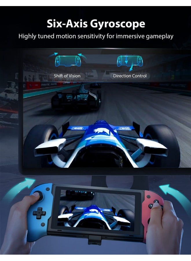 NEXIGO - Gripcon Ergonomic And Enhanced Controller For Nintendo Switch/Switch Oled In Handheld Mode With 6 Axis Gyro, Mapping Function, Classic - Image 1