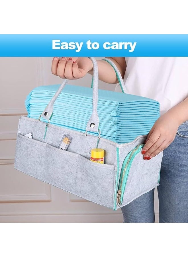 UREVO 40 Pieces Baby Disposable Changing Mats,Waterproof Baby Changing Pads, 60x90 cm, Highly Absorbent Leakproof Changing Pad Baby, Ultra soft Diaper Changing Mat Underpads for Baby Blue XL - Image 5