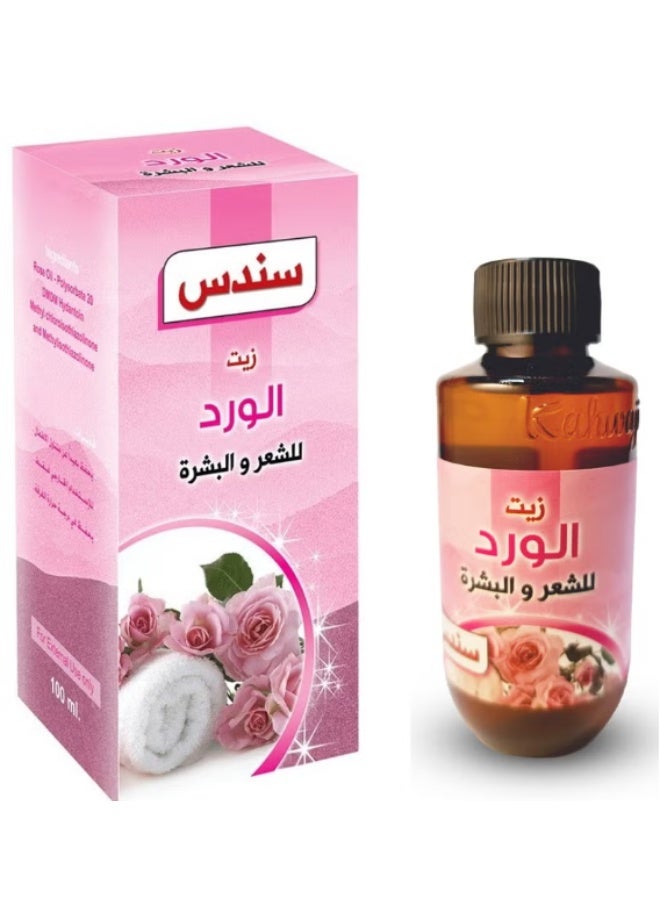 سندس زيت الورد للشعر والبشرة 100 مل - Image 1