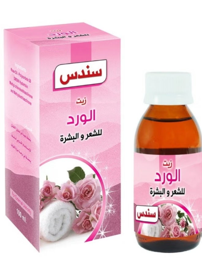 سندس زيت الورد للشعر والبشرة 100 مل - Image 2