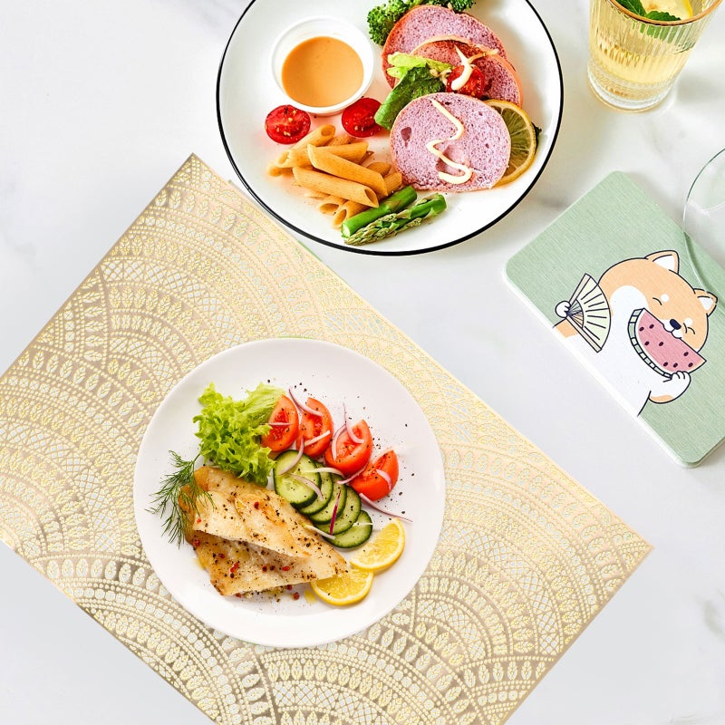 2pcs Scratch Resistant Table Protector Placemats Table Mats Thick Construction Placemats - Image 2