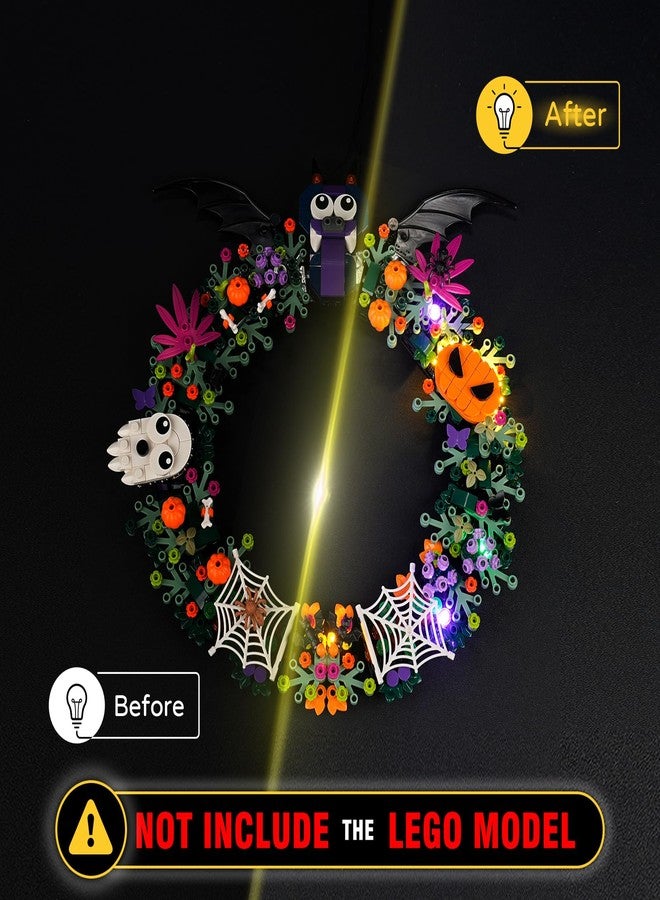 YEABRICKS LED Light for Lego-40825 Halloween Wreath Building Blocks Model (Building Set NOT Included) - Image 4