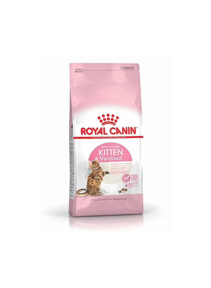 Royal Canin Dry Food for Sterilized Kittens Stage 4 (6-12 Months),2kg - Image 1