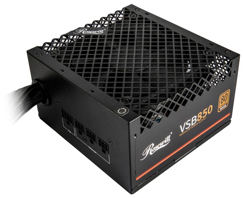 Rosewill VSB 850W 80+ Bronze, ATX 3.0 & 3.1 Compatible, Semi-Modular Power Supply, PCIe 5.1 12V-2x6 Connector, 105Â°C/221Â°F Japanese Capacitor, 120mm ICB Silent Fan - 5 Year Warranty - Image 1