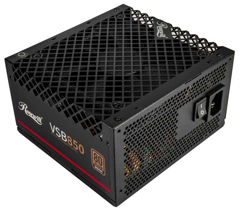 Rosewill VSB 850W 80+ Bronze, ATX 3.0 & 3.1 Compatible, Semi-Modular Power Supply, PCIe 5.1 12V-2x6 Connector, 105Â°C/221Â°F Japanese Capacitor, 120mm ICB Silent Fan - 5 Year Warranty - Image 2