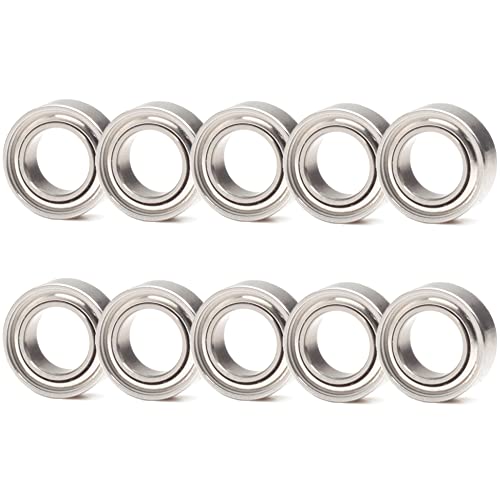 FUSHIBEARING 10 Pack 4x7x2.5 Metal Shielded ABEC-5 High Precision Miniature Ball Bearings L-740ZZ (MR74ZZ) - Image 1