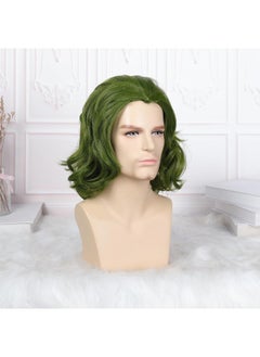 NIBEMINENT Joker Fleck Green Medium-Length Wavy Cosplay Wig  - Image 3