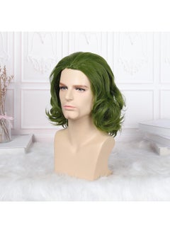 NIBEMINENT Joker Fleck Green Medium-Length Wavy Cosplay Wig  - Image 2