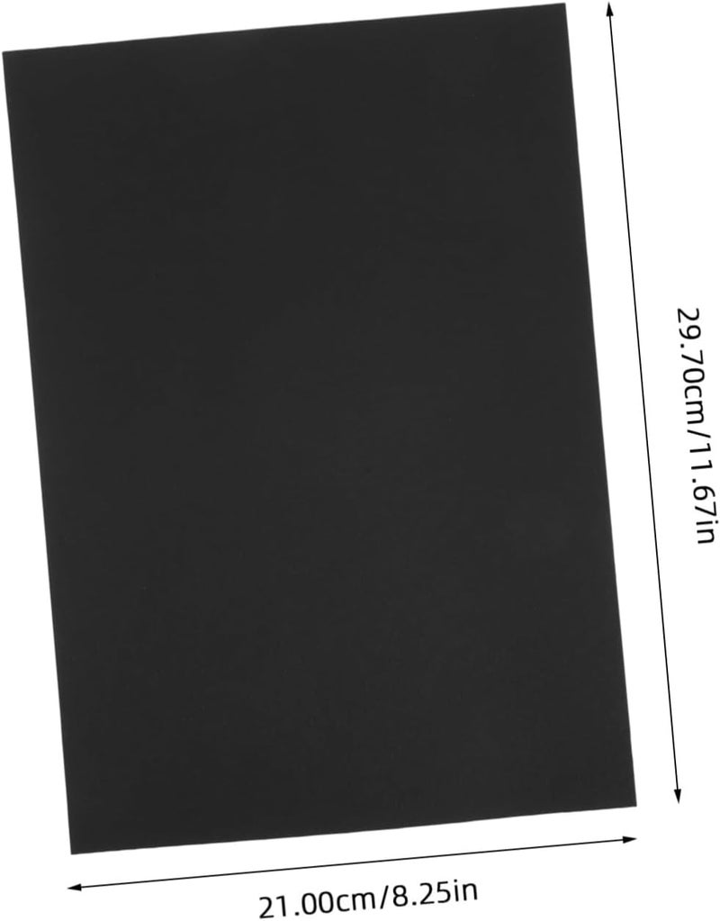 50pcs Black Cardstock for Crafting Scrapbooking Halloween Decorations Clean Cuts Design - Image 2