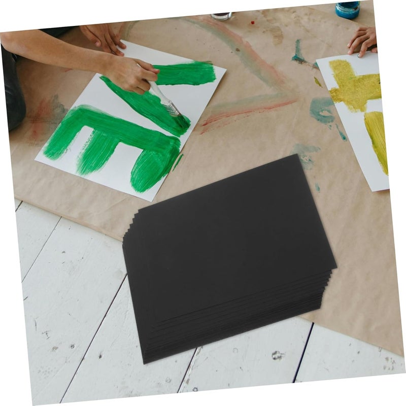 50pcs Black Cardstock for Crafting Scrapbooking Halloween Decorations Clean Cuts Design - Image 4