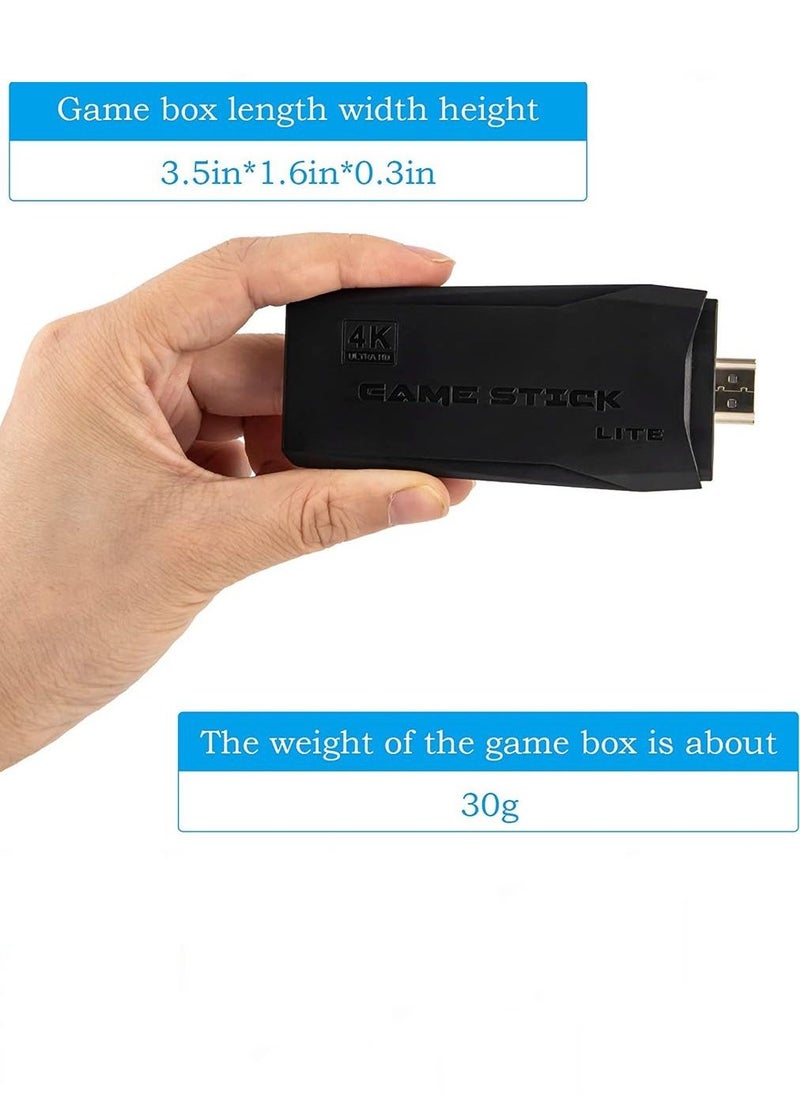 Generic - 2.4G Wireless Controller Gamepad Console Stick Plug and Play Video Game Stick with 10000+ Games 9 Classic Emulators 4K High Definition HDMI Output for TV with Dual 2.4G Wireless Controllers - Image 1