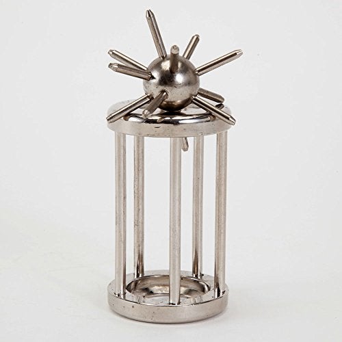 Bits and Pieces Metal Brain Teaser Puzzle - Spiked Ball Disentanglement Puzzle, 3D Assembly Puzzles for Adults - Image 5
