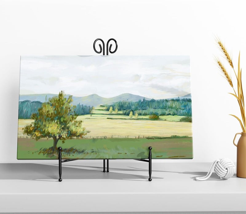 SVENJBB Plate Holder Display Stand, 6 Inch Decorative Plate Stands for Display, Black Iron Easel Display Stand for Picture, Book, Photo Frame and Decorative Plates (1 Pack) - Image 4
