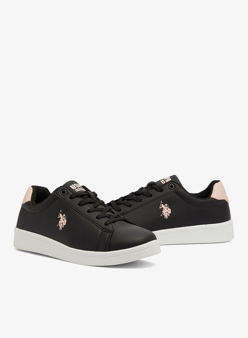 U.S. Polo Assn. Women's Black Low-Top Sneakers - High-Quality Sole for Everyday Look Shoes - Image 3