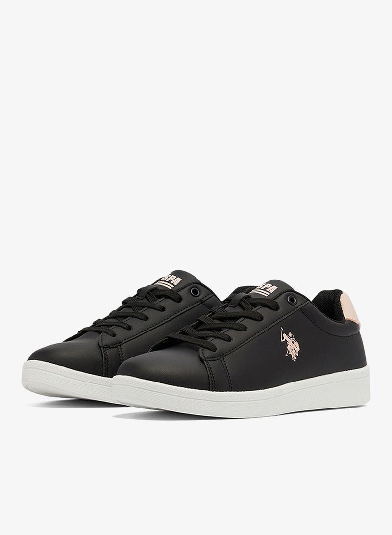 U.S. Polo Assn. Women's Black Low-Top Sneakers - High-Quality Sole for Everyday Look Shoes - Image 2