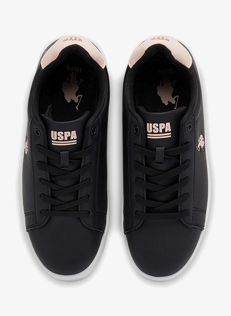 U.S. Polo Assn. Women's Black Low-Top Sneakers - High-Quality Sole for Everyday Look Shoes - Image 4
