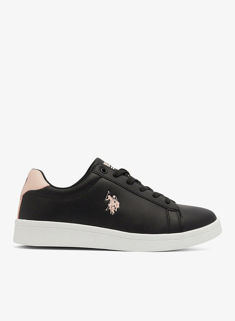 U.S. Polo Assn. Women's Black Low-Top Sneakers - High-Quality Sole for Everyday Look Shoes - Image 1