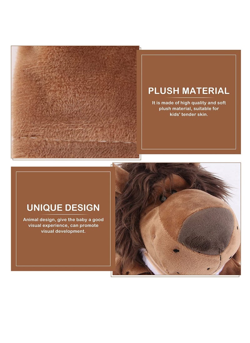 null - Plush Lion Hand Puppet for Imaginative Play, Interactive Finger Doll for Storytelling and Parent-Child Activities, Perfect Gift for Preschool Role Play and Teaching - Image 1