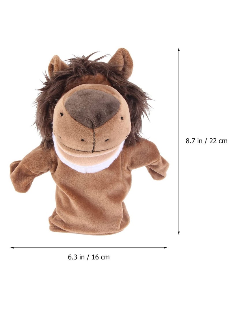 null - Plush Lion Hand Puppet for Imaginative Play, Interactive Finger Doll for Storytelling and Parent-Child Activities, Perfect Gift for Preschool Role Play and Teaching - Image 1