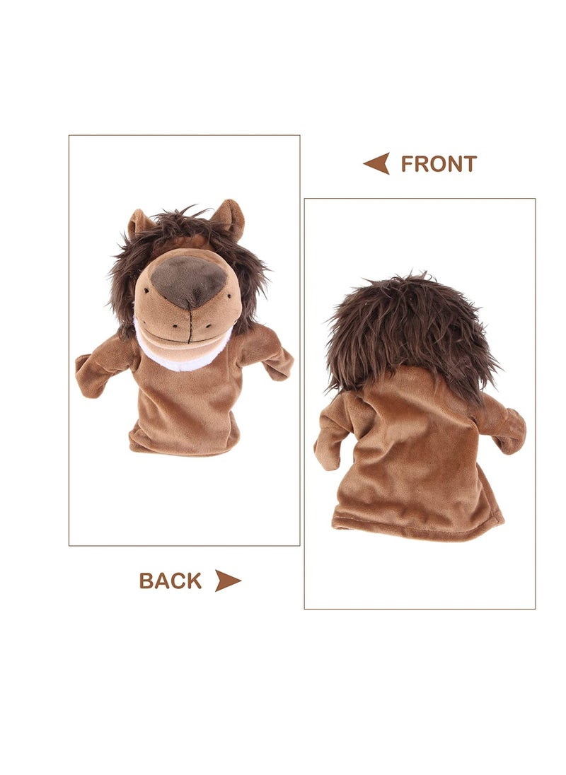 null - Plush Lion Hand Puppet for Imaginative Play, Interactive Finger Doll for Storytelling and Parent-Child Activities, Perfect Gift for Preschool Role Play and Teaching - Image 1