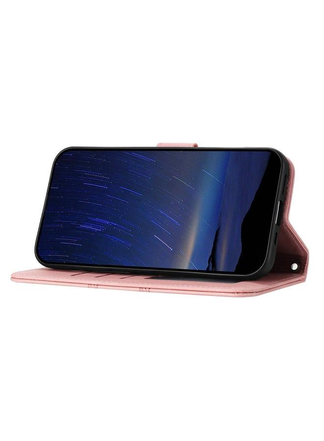 S-TOP Case For Honor 300 Pro 5G / 300 Ultra 5G Embossed Stripes Skin Feel Leather Phone Case - Image 5