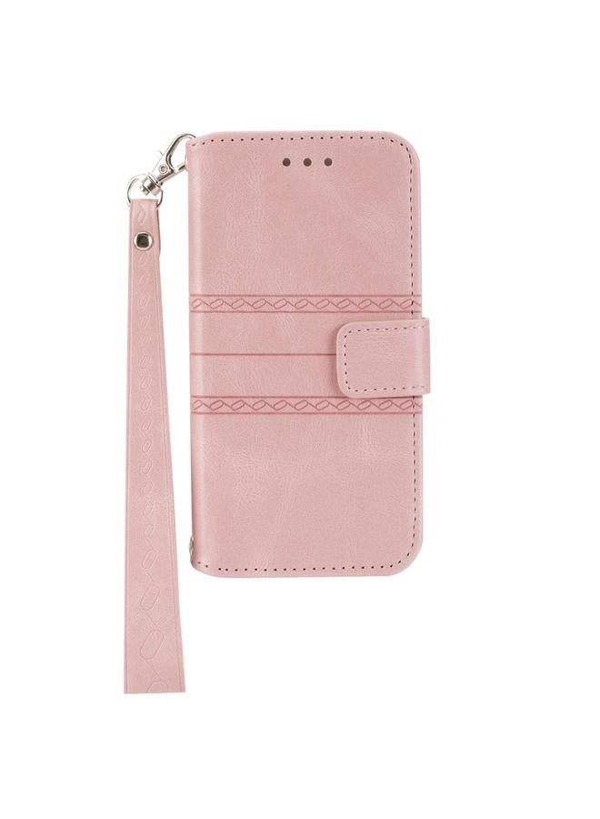 S-TOP Case For Honor 300 Pro 5G / 300 Ultra 5G Embossed Stripes Skin Feel Leather Phone Case - Image 2