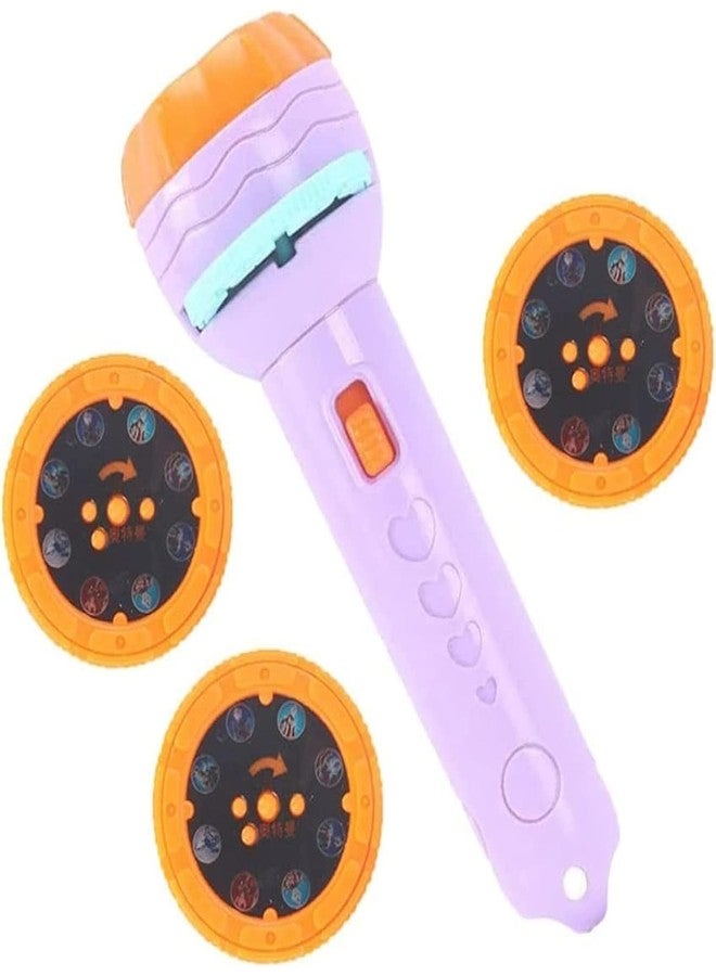 Crazy Buy CrazyBuy Mini 3 Slides 24 Pattern Projector Flashlight Kids Projection Torch (Multicolor) - Image 1