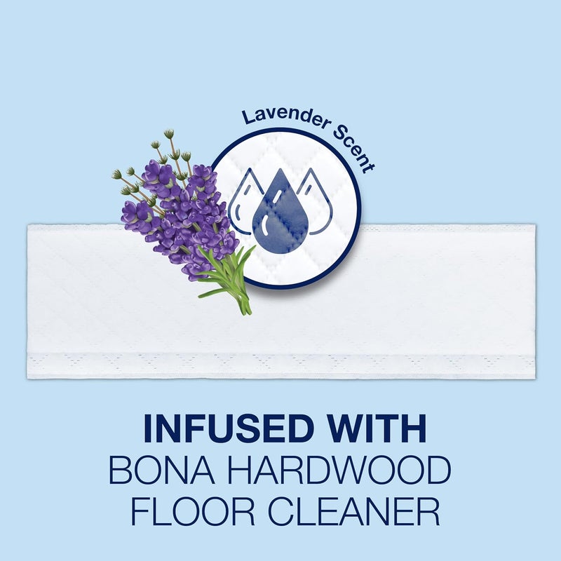 BONA ® Disposable Wet Cleaning Pads for Hardwood Floors, Lavender Scent - Image 3
