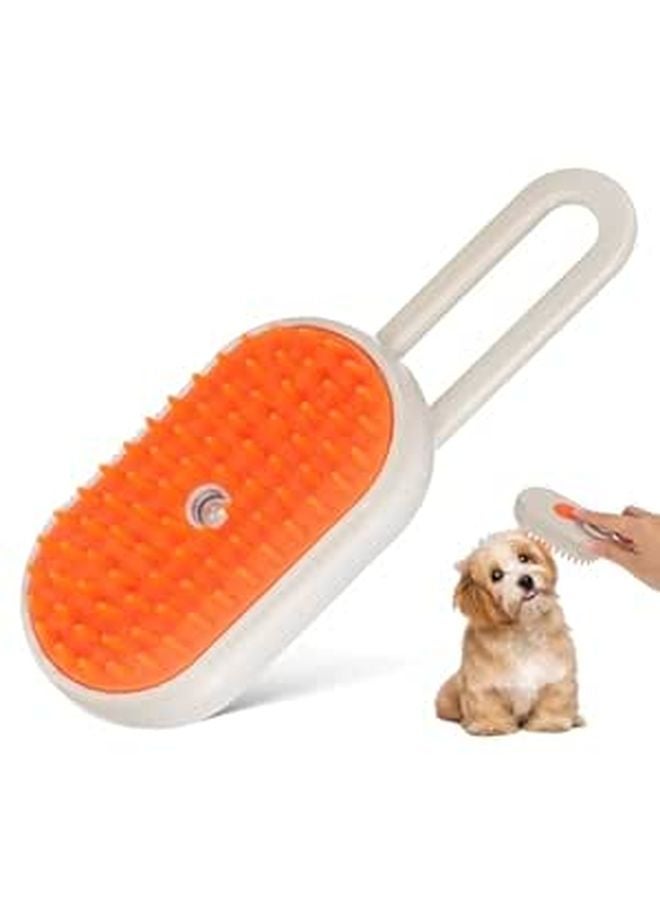 Rotating Handle Pet Brush with Spray for Long Haired Dogs and Cats Grooming Comb for Shedding Control Static Reduction and Massage - Image 1