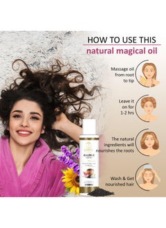 7 Days Premium Cold Pressed Kalonji Oil || Cold Pressed Black Seed Hair Oil || Nigella Sativa - 100Ml  - Image 5