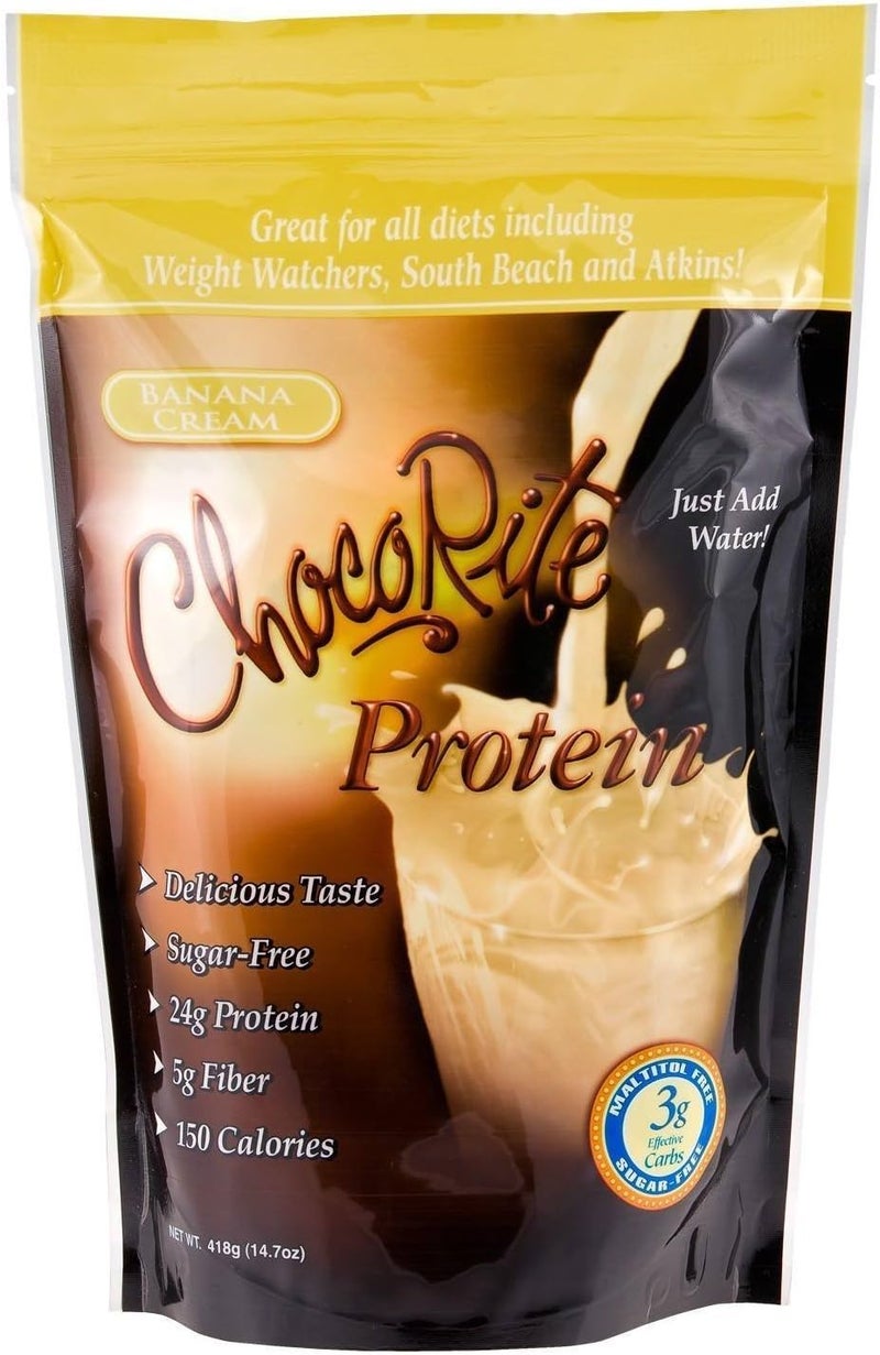 CHOCORITE HealthSmart Chocorite Protein Shake Powder Banana Cream 147 Ounce - Image 1
