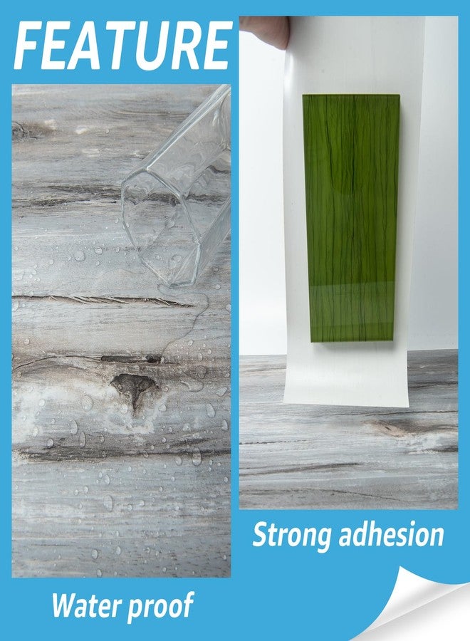 Art3d 15 Sq.ft Peel and Stick Floor Tiles, 10Pcs Luxury Vinyl Plank Flooring Wood Look, Adhesive and Waterproof Tile Sticker for Bedroom, Living Room, Kitchen, Dust Grey - Image 4