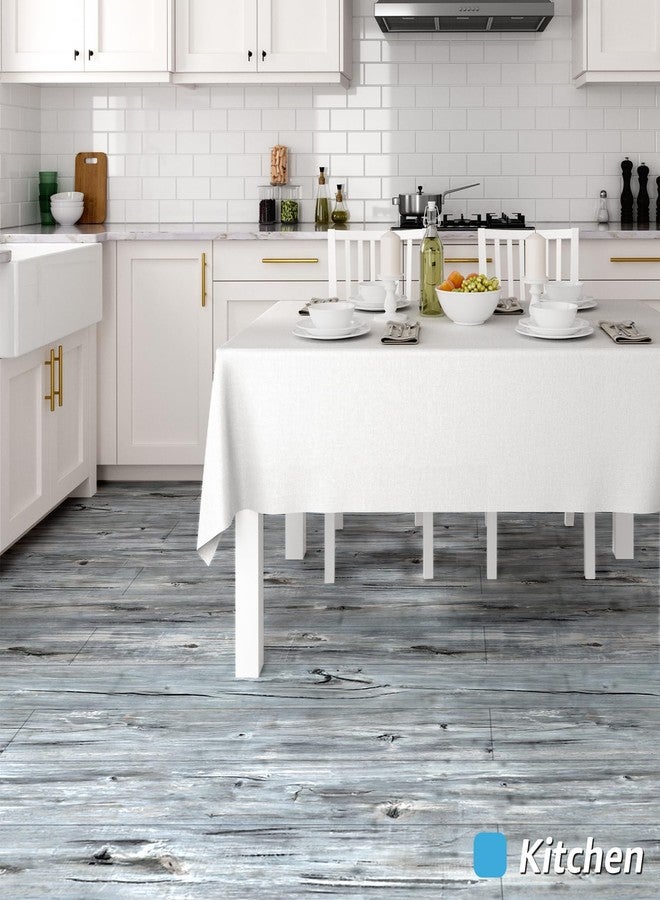 Art3d 15 Sq.ft Peel and Stick Floor Tiles, 10Pcs Luxury Vinyl Plank Flooring Wood Look, Adhesive and Waterproof Tile Sticker for Bedroom, Living Room, Kitchen, Dust Grey - Image 2