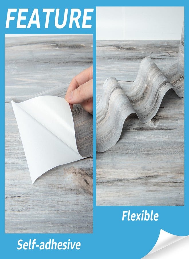 Art3d 15 Sq.ft Peel and Stick Floor Tiles, 10Pcs Luxury Vinyl Plank Flooring Wood Look, Adhesive and Waterproof Tile Sticker for Bedroom, Living Room, Kitchen, Dust Grey - Image 3