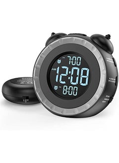 بيوينتي Loud Dual Alarm Clock with Bed Shaker - 0-100% Dimmer, Vibrating Alarm Clock for Heavy Sleepers or Hearing Impaired, Easy to Set, USB Charging Port, Snooze, Battery Backup  - Image 1