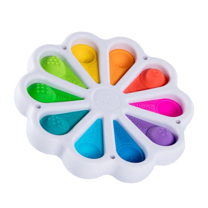 Fat Brain Toys Dimpl Digits Toddler Toys, Popping Number Learning Sensory Preschool Toy for 2 Years+, Bilingual Spanish and English Fidget Toys - Image 2