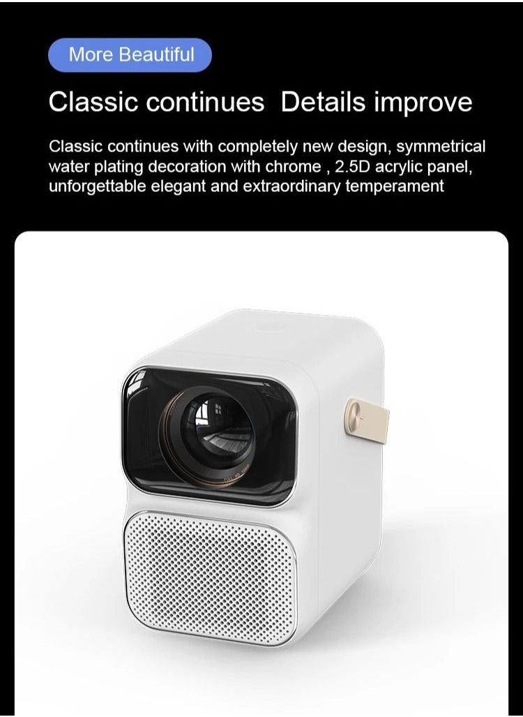 wanbo - T6 MAX Projector 4K 1080P Android 9.0 Mini Projector 550ANSI Lumens 2+16G 5G WiFi BT5.0 Projector AI Voice Home Theater - Image 1