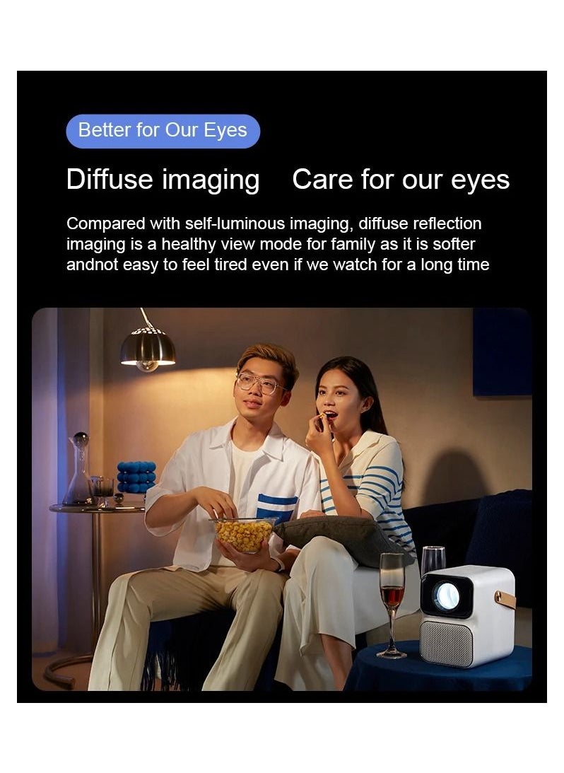 wanbo - T6 MAX Projector 4K 1080P Android 9.0 Mini Projector 550ANSI Lumens 2+16G 5G WiFi BT5.0 Projector AI Voice Home Theater - Image 1