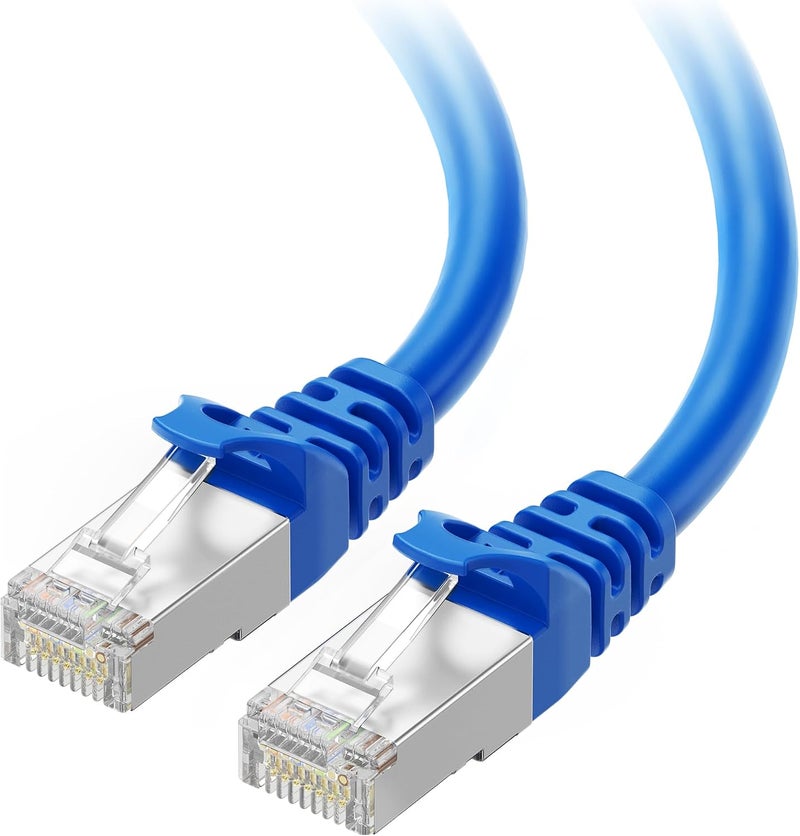 Cable Matters 10Gbps Snagless Long Shielded Cat6A Ethernet Cable 125 ft (SSTP, SFTP Cat6 Network Cable) in Blue - Image 1