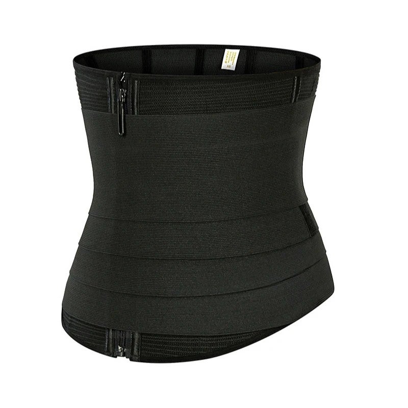 Bluejw Elastic Waist Trainer Corset Trimmer Shaper Belt Sauna Sweat Cincher Zipper - Women's Waist Trimmers - Image 3