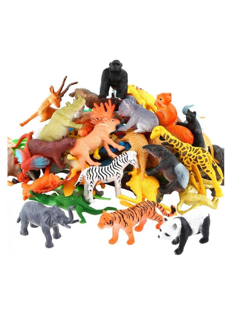 Animals Figure,54 Piece Mini Jungle Animals Toys Set,ValeforToy Realistic Wild Vinyl Plastic Animal Learning Party Favors Toys For Boys Girls Kids Toddlers Forest Small Animals Playset Cupcake Topper - pzsku/Z8111400BE2CCDC9D9989Z/45/_/1685624947/a4ae677d-1645-4a96-8c51-559b7e89963c