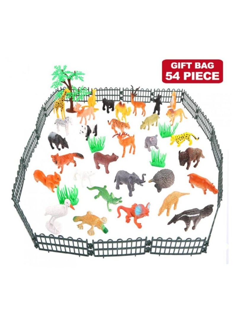 Animals Figure,54 Piece Mini Jungle Animals Toys Set,ValeforToy Realistic Wild Vinyl Plastic Animal Learning Party Favors Toys For Boys Girls Kids Toddlers Forest Small Animals Playset Cupcake Topper - pzsku/Z8111400BE2CCDC9D9989Z/45/_/1685624948/59736b3d-1cc0-4a42-83b6-6ae9c27bcce3