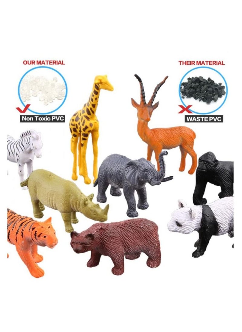 Animals Figure,54 Piece Mini Jungle Animals Toys Set,ValeforToy Realistic Wild Vinyl Plastic Animal Learning Party Favors Toys For Boys Girls Kids Toddlers Forest Small Animals Playset Cupcake Topper - pzsku/Z8111400BE2CCDC9D9989Z/45/_/1685624948/cd0ae0b8-82b7-43e3-8710-a3b8bf8da45d