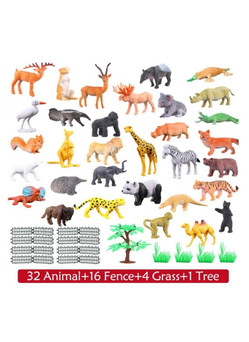 Animals Figure,54 Piece Mini Jungle Animals Toys Set,ValeforToy Realistic Wild Vinyl Plastic Animal Learning Party Favors Toys For Boys Girls Kids Toddlers Forest Small Animals Playset Cupcake Topper - pzsku/Z8111400BE2CCDC9D9989Z/45/_/1685624949/a32cc7a0-b834-4334-99b3-e9e88a97ec99