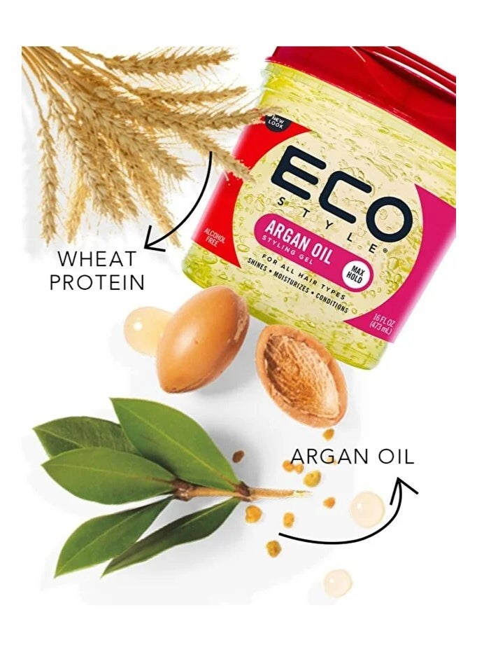 ikoo Moroccan Argan Oil Styling Gel 473 ml - Image 5