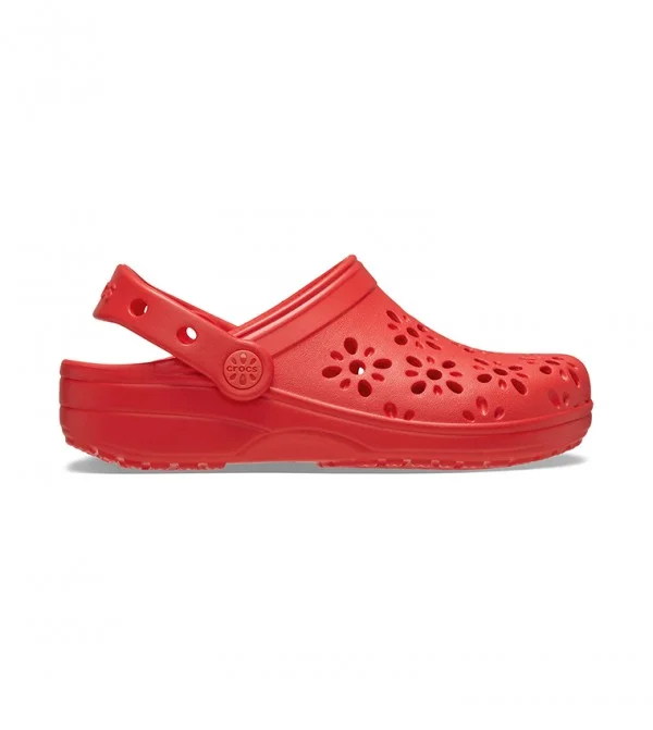 كروكس Toddlers' Classic Floral Cut Out Clog