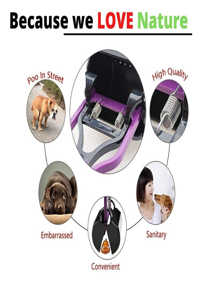 Pet Believe مجرفة فضلات الكلاب والحيوانات الأليفة من بيت بيليف مع 5 لفات من أكياس الفضلات | أكياس فضلات سميكة وقوية للغاية مانعة للتسرب للحيوانات الأليفة (قد يختلف اللون) (مجموعة مجرفة) - Image 3