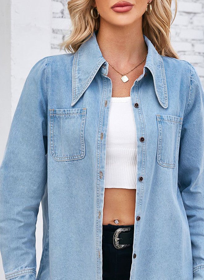 YUNIQEE Denim Casual Shirt for Women - Image 2